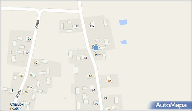Kotki, Kotki, 95, mapa Kotki