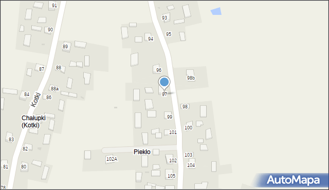 Kotki, Kotki, 97, mapa Kotki