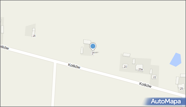 Kotków, Kotków, 17, mapa Kotków