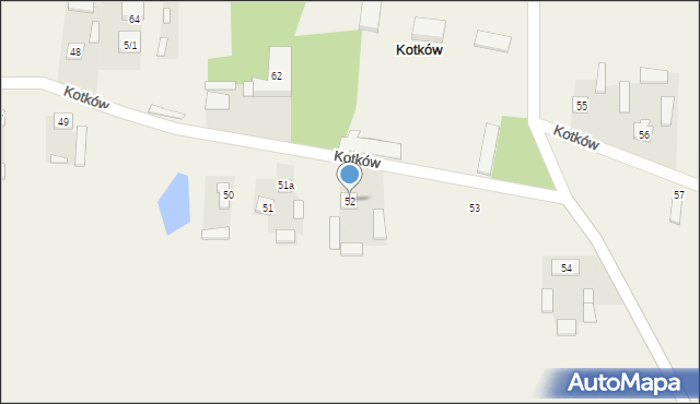 Kotków, Kotków, 52, mapa Kotków