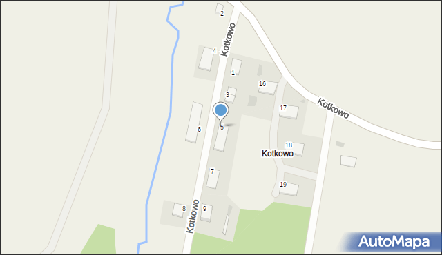 Kotkowo, Kotkowo, 5, mapa Kotkowo