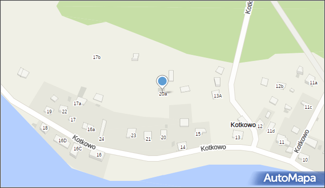 Kotkowo, Kotkowo, 20a, mapa Kotkowo