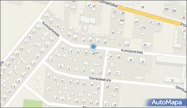 Kotlin, Konopnickiej Marii, 10, mapa Kotlin