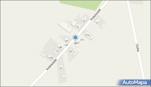 Kotlin, Kościuszki Tadeusza, gen., 39A, mapa Kotlin