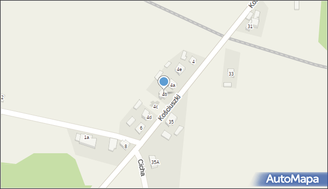 Kotlin, Kościuszki Tadeusza, gen., 4b, mapa Kotlin