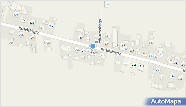Kotlin, Kosińskiego Wojciecha, 23a, mapa Kotlin