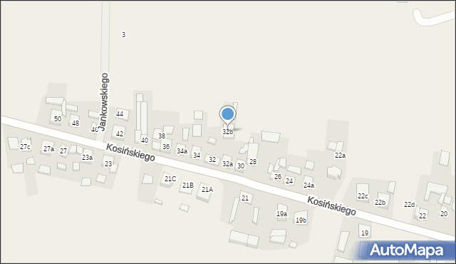Kotlin, Kosińskiego Wojciecha, 32b, mapa Kotlin