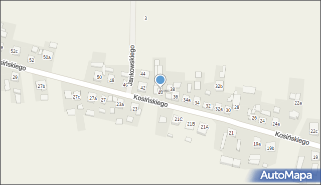 Kotlin, Kosińskiego Wojciecha, 40, mapa Kotlin