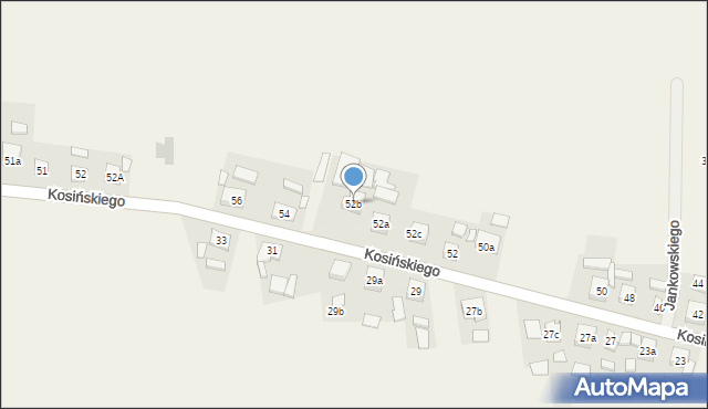 Kotlin, Kosińskiego Wojciecha, 52b, mapa Kotlin