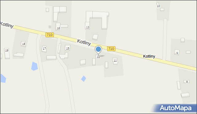 Kotlinki, Kotlinki, 12, mapa Kotlinki