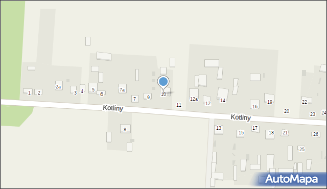 Kotliny, Kotliny, 10, mapa Kotliny