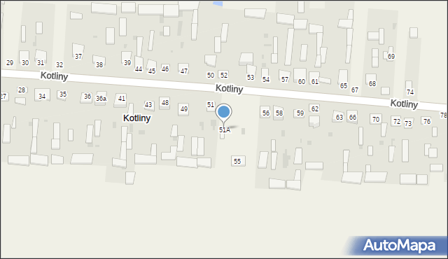 Kotliny, Kotliny, 51A, mapa Kotliny