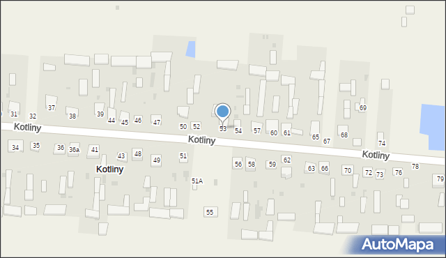 Kotliny, Kotliny, 53, mapa Kotliny