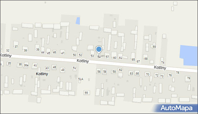 Kotliny, Kotliny, 54, mapa Kotliny
