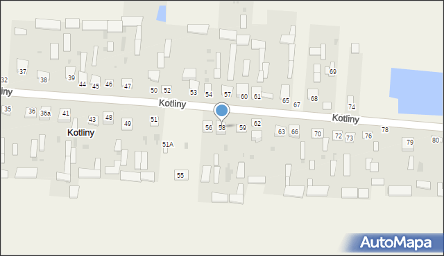 Kotliny, Kotliny, 58, mapa Kotliny
