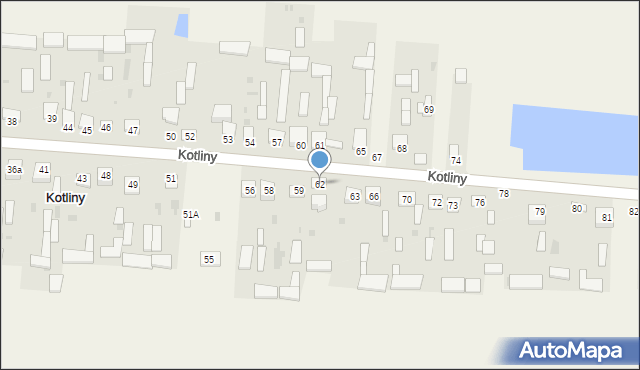 Kotliny, Kotliny, 62, mapa Kotliny