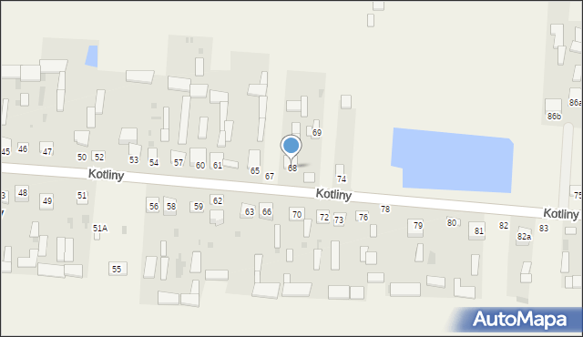 Kotliny, Kotliny, 68, mapa Kotliny