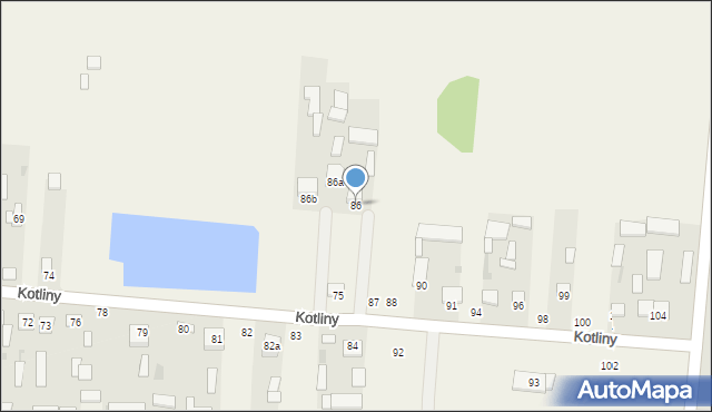 Kotliny, Kotliny, 86, mapa Kotliny