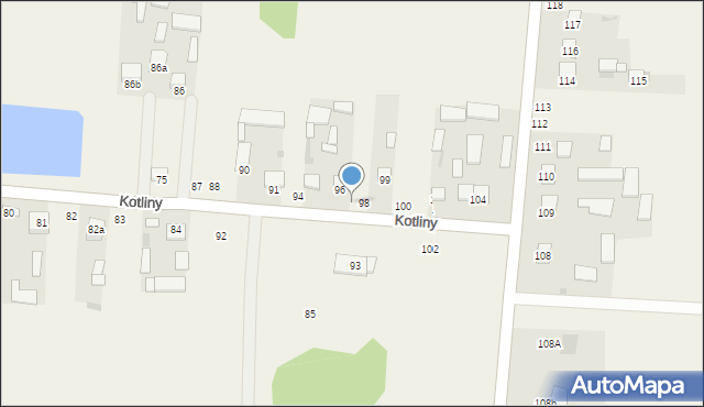 Kotliny, Kotliny, 97, mapa Kotliny