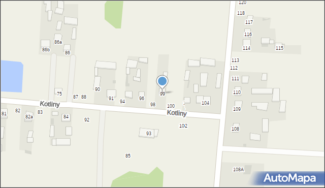 Kotliny, Kotliny, 99, mapa Kotliny