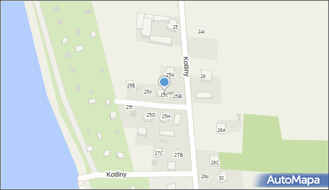 Kotliny, Kotliny, 25c, mapa Kotliny