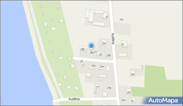 Kotliny, Kotliny, 25d, mapa Kotliny