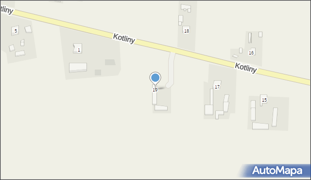 Kotliny, Kotliny, 19, mapa Kotliny