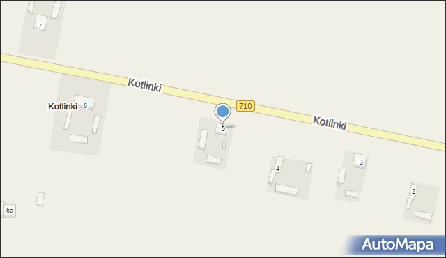 Kotliny, Kotliny, 5, mapa Kotliny