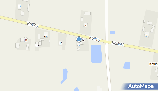 Kotliny, Kotliny, 9, mapa Kotliny