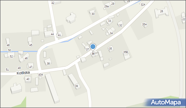 Kotliska, Kotliska, 36, mapa Kotliska