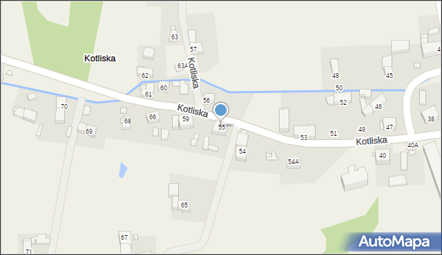 Kotliska, Kotliska, 55, mapa Kotliska
