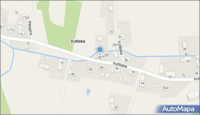 Kotliska, Kotliska, 61, mapa Kotliska
