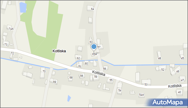 Kotliska, Kotliska, 63A, mapa Kotliska