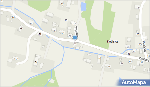 Kotliska, Kotliska, 72, mapa Kotliska