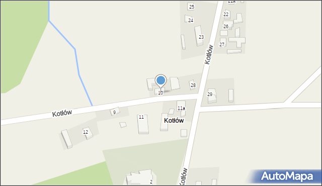 Kotłów, Kotłów, 10, mapa Kotłów