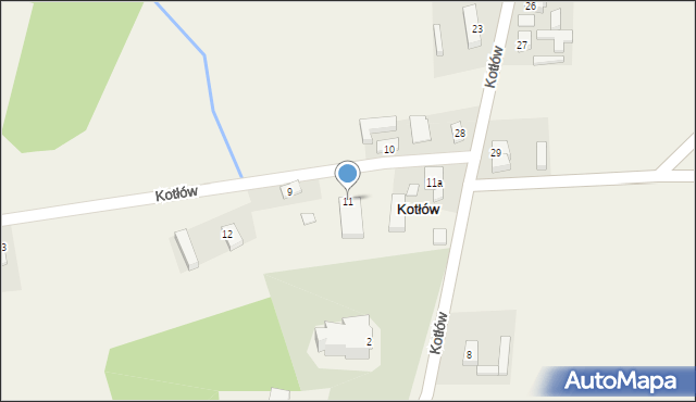 Kotłów, Kotłów, 11, mapa Kotłów