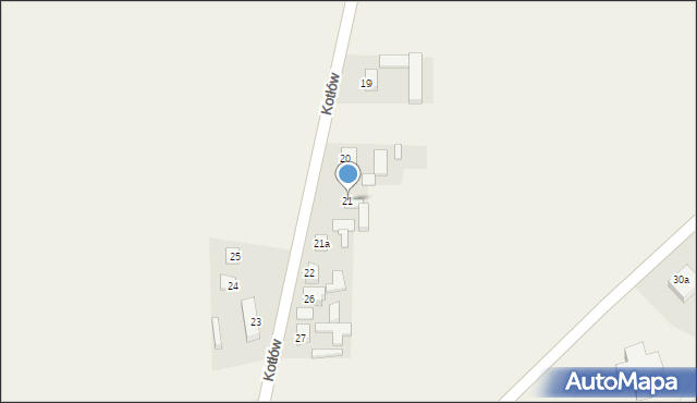 Kotłów, Kotłów, 21, mapa Kotłów