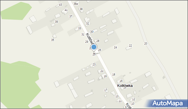 Kotłówka, Kotłówka, 25, mapa Kotłówka