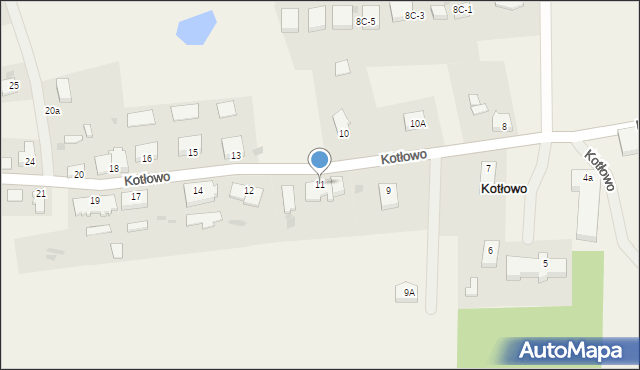 Kotłowo, Kotłowo, 11, mapa Kotłowo
