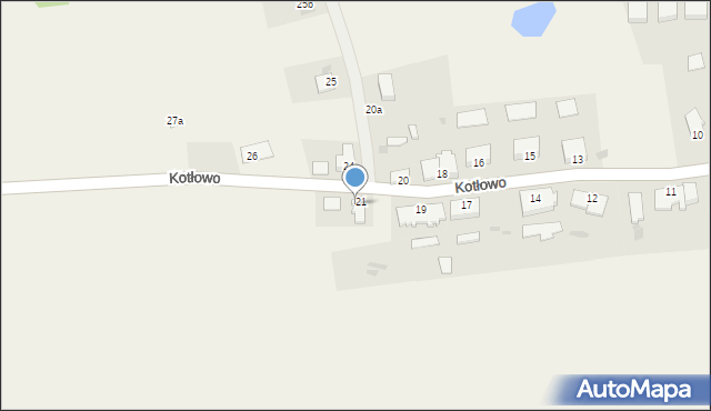 Kotłowo, Kotłowo, 21a, mapa Kotłowo