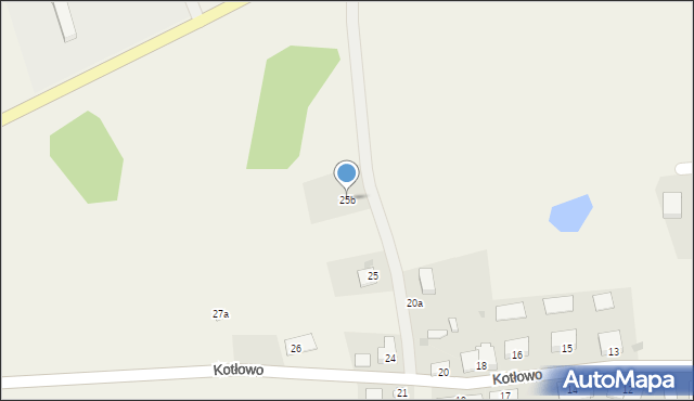 Kotłowo, Kotłowo, 25b, mapa Kotłowo