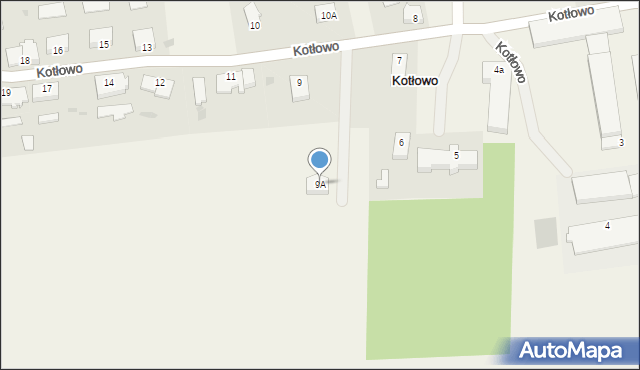 Kotłowo, Kotłowo, 9A, mapa Kotłowo