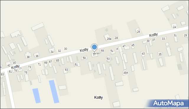 Kotły, Kotły, 57, mapa Kotły
