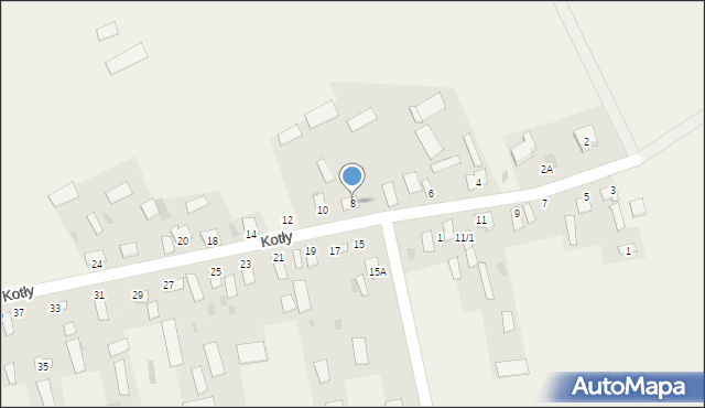 Kotły, Kotły, 8, mapa Kotły