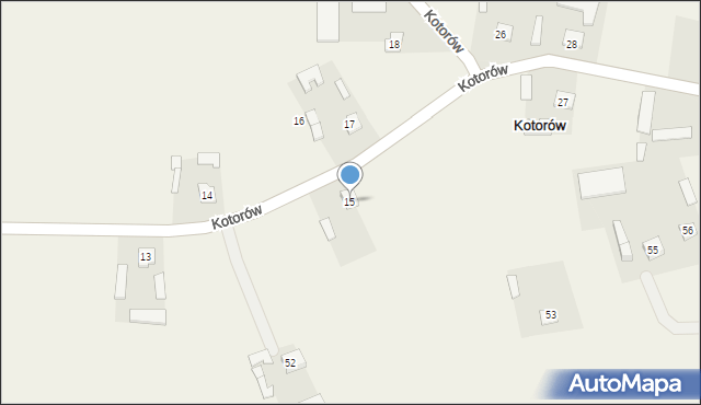 Kotorów, Kotorów, 15, mapa Kotorów