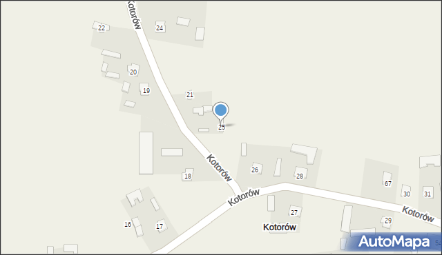 Kotorów, Kotorów, 25, mapa Kotorów