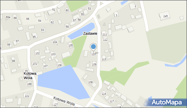 Kotowa Wola, Kotowa Wola, 110, mapa Kotowa Wola