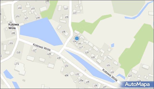 Kotowa Wola, Kotowa Wola, 116, mapa Kotowa Wola