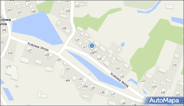 Kotowa Wola, Kotowa Wola, 118, mapa Kotowa Wola