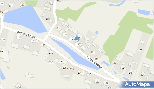 Kotowa Wola, Kotowa Wola, 119, mapa Kotowa Wola